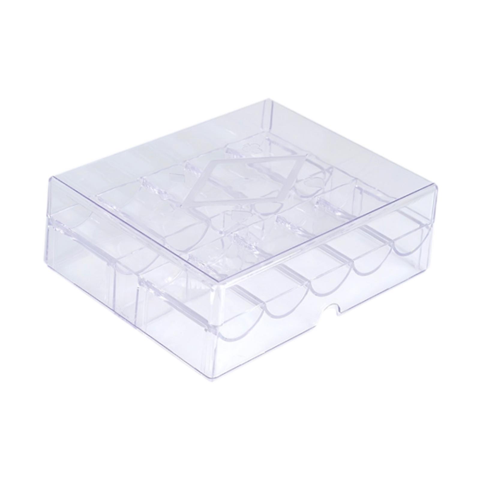 Gaming Accessories Organizer - Étui à puces transparent en acrylique,