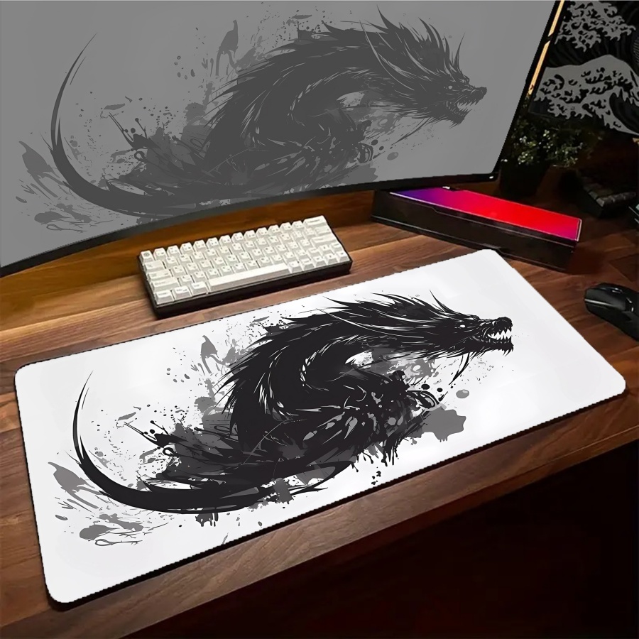 Gaming Accessories Pc Setup - Grand tapis de souris Dragon Kawaii