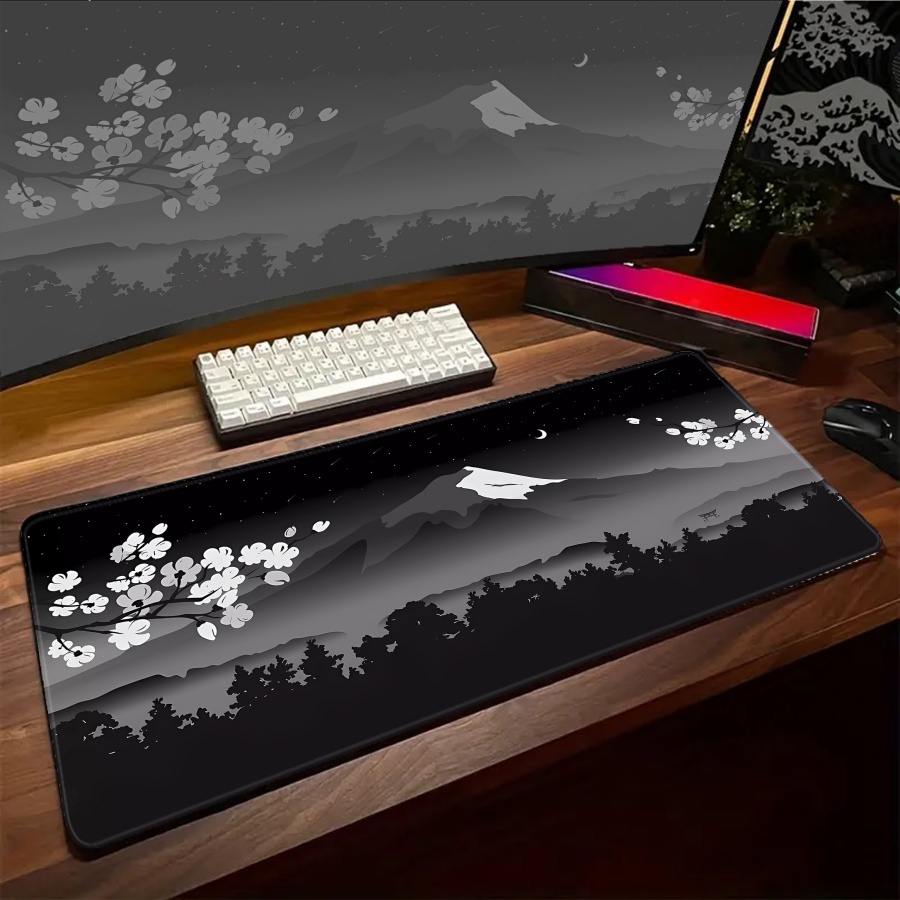 Gaming Accessories Pc Setup - Tapis de Souris XXL Kawaii Sakura