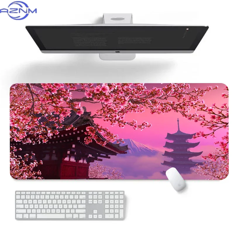 Gaming Accessories Pc Setup - Tapis de Souris XXL Fleurs de