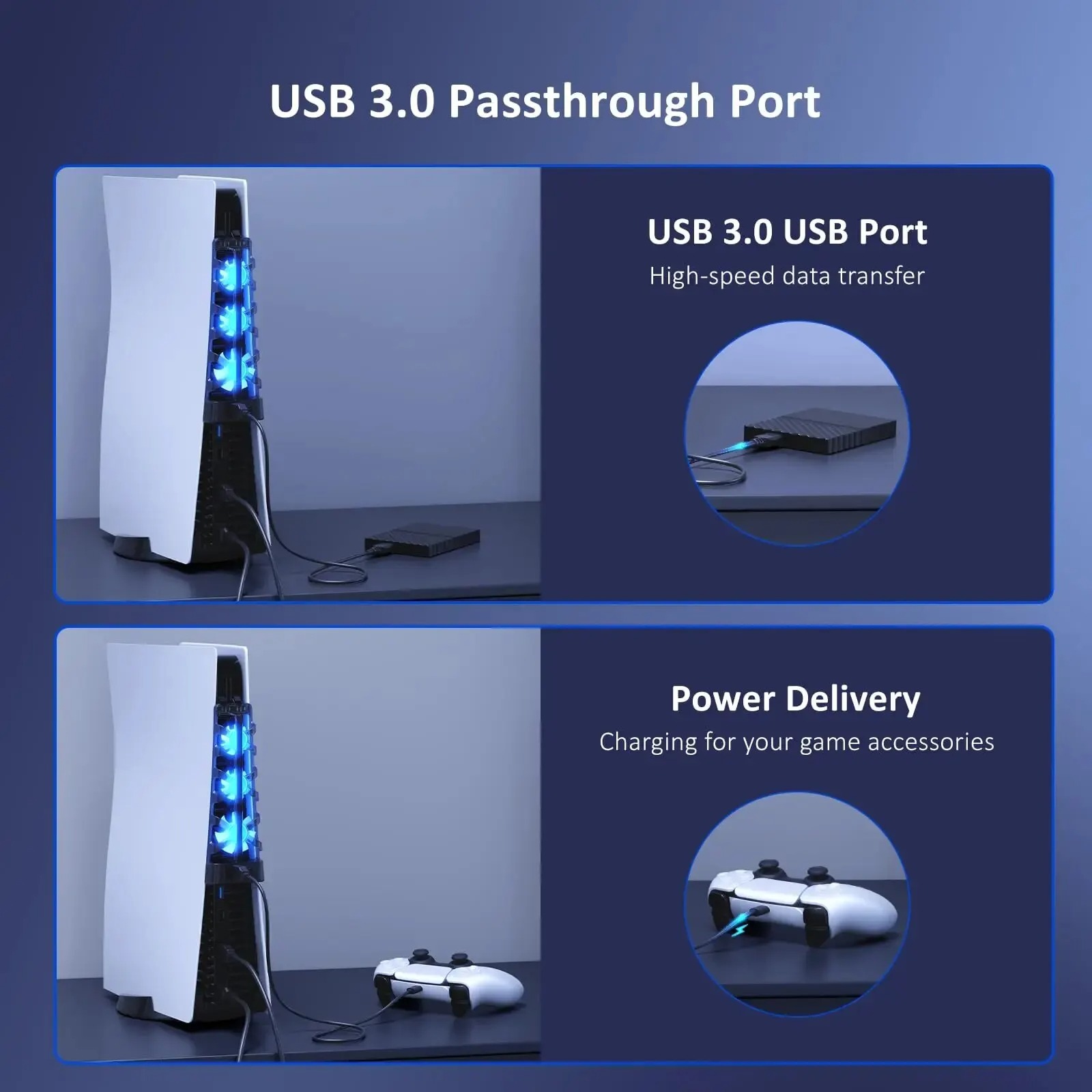 Pour PS5 les deux disques/édit - Gaming Accessories Lights avis et prix