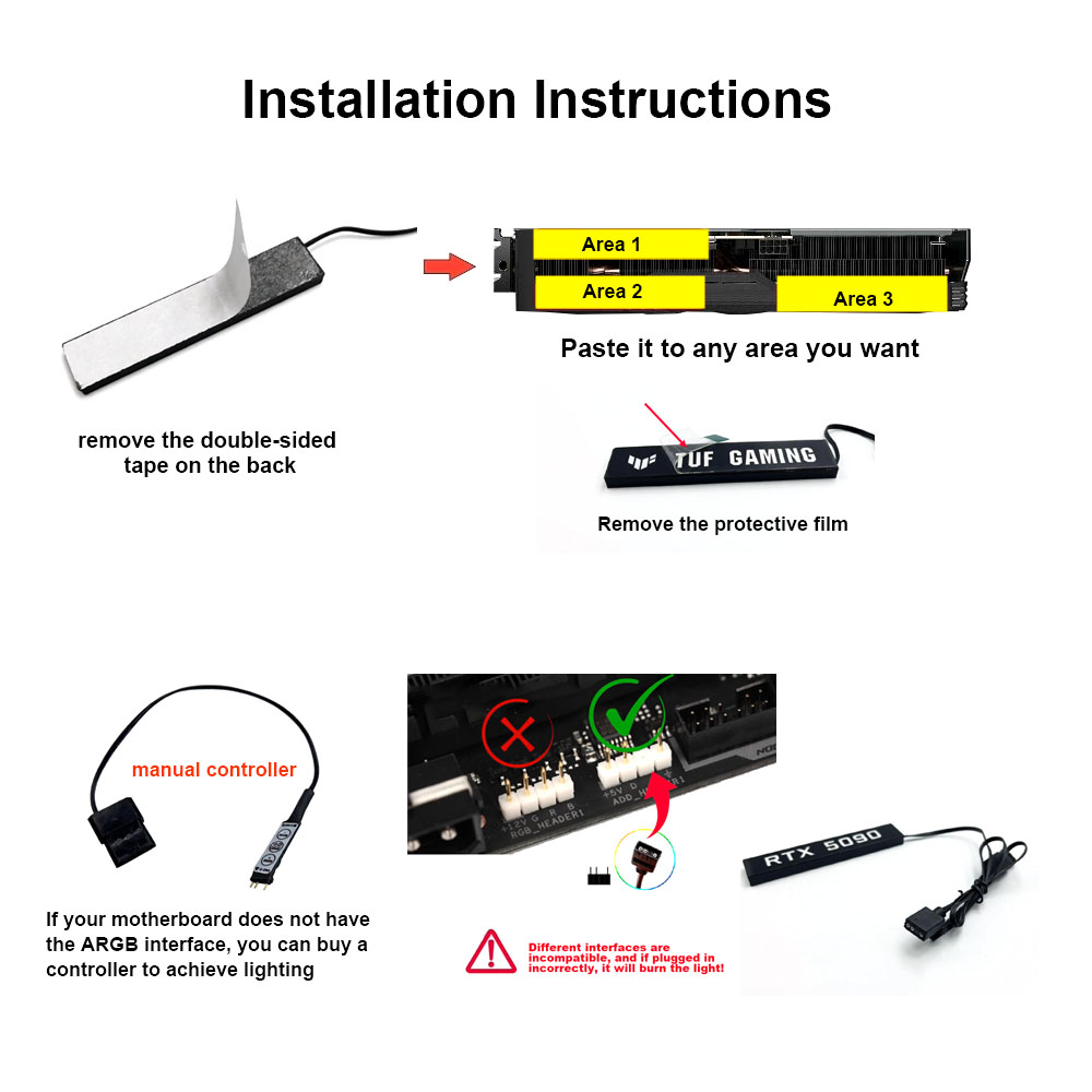 Panneau d'éclairage de carte v - Gaming Accessories Lights avis et prix