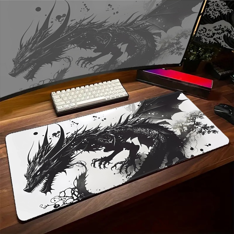 Grand tapis de souris Dragon K - Gaming Accessories Pc Setup avis et prix