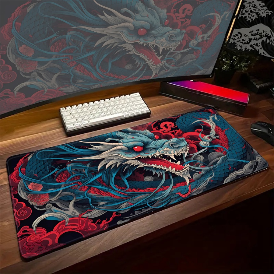 Grand tapis de souris Dragon K - Gaming Accessories Pc Setup avis et prix